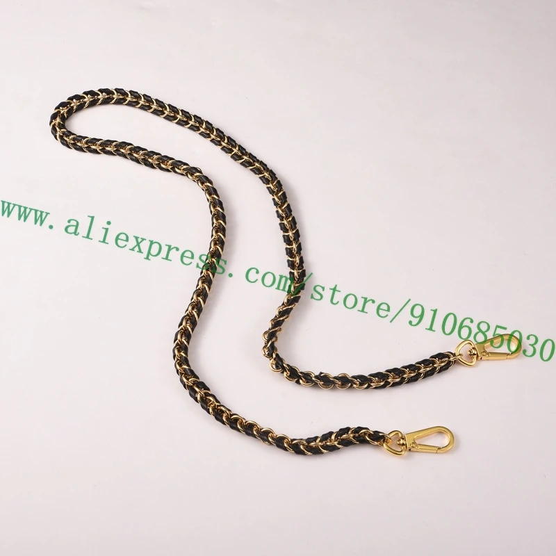 Tracolla Intrecciata A Catena E In Pelle Di Alta Qualità Per Borsa Da Donna Di Design Lady Bella Bag Accessori Multi Pochette Neri