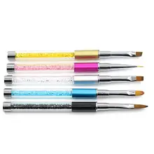 Горячая мода акриловая ручка для дизайна ногтей DIY ручка для рисования головка для ногтей дизайн волоконная кисть инструмент инструменты для ногтей