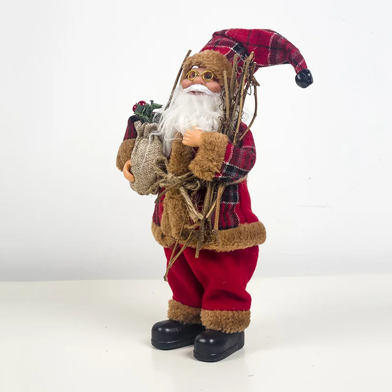 B-рождественская игрушка Санта-Клаус, сидящая кукла, рождественские украшения, вечерние украшения, детские куклы для дома, подарок на год - Цвет: 06