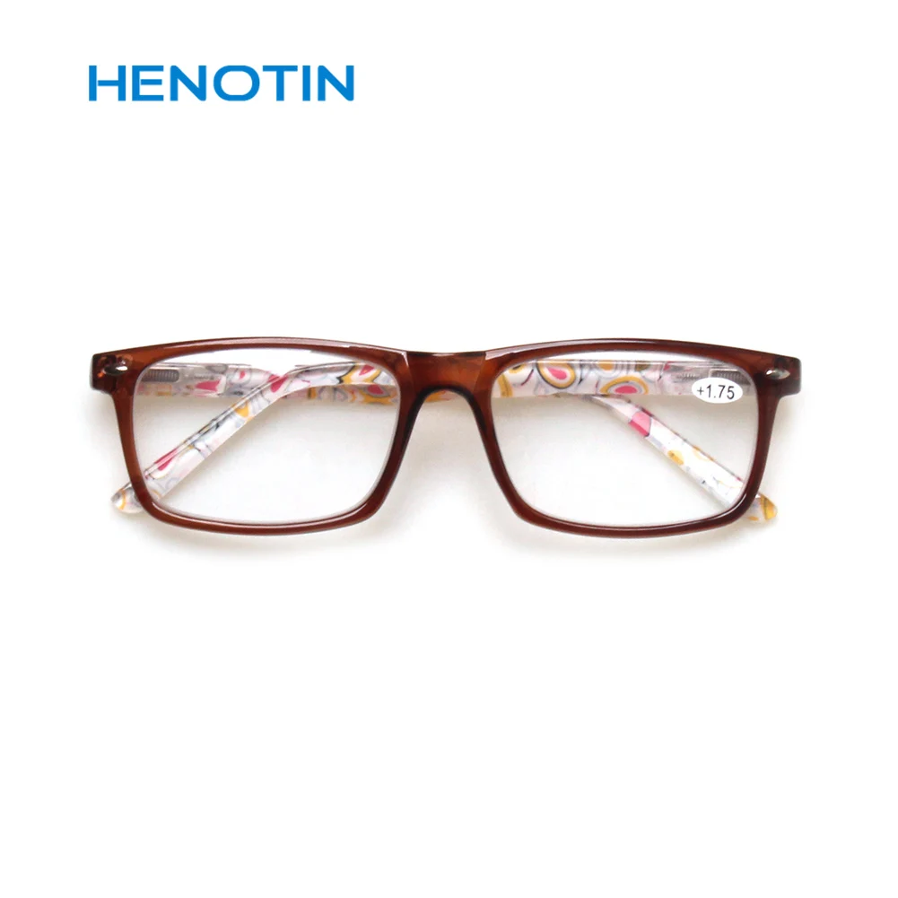 Henotin gafas de lectura redondas de moda con bisagras de primavera para lectores de hombres y модный привлекательный раздельный купальник, женские и мужские очки, солнечные очки dioptría 0,5 1,7