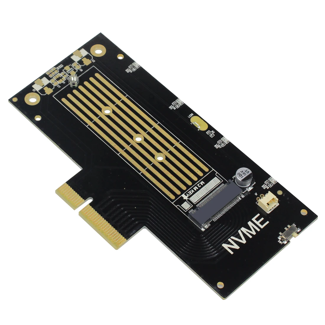JEYI волейбол PRO черный радиатор теплоотвода M.2 SSD для PCIE X4 адаптер MKey порт карты PCI E 3