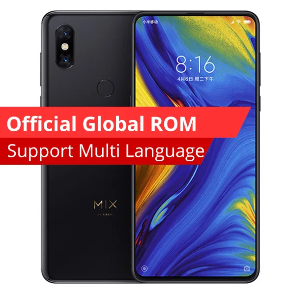 Xiaomi mi X 3 8 Гб 256 Snapdragon 845, четрыре ядра, мобильный телефон, 3200 мА/ч, 6,39 ''Full Экран 2 задним и передним 2 передней камеры - Цвет: Global ROM Black