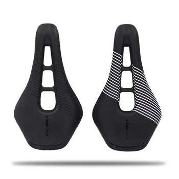

New Road Bike Saddle Steel Rails Bike Cycling MTB Bike Soft PU Leather Cycling Seat Parts Black Bicycle Saddle