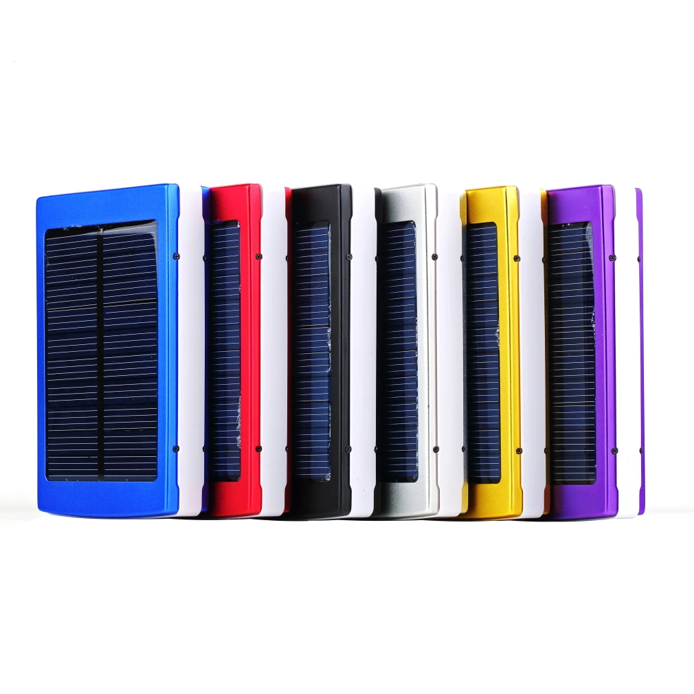 Универсальный внешний аккумулятор 20000 мА/ч, портативная солнечная панель, разъем питания, внешняя батарея, солнечный внешний аккумулятор, аккумуляторы для samsung S8 Plus
