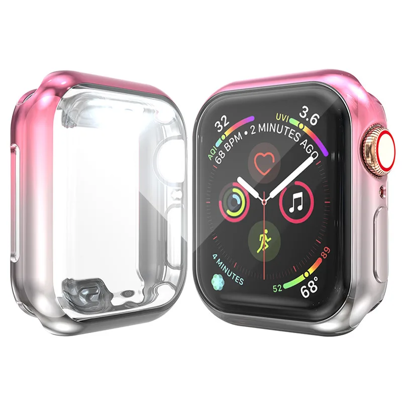 Ультра-тонкий чехол для Apple Watch Series 4/5 чехол 44 мм 40 мм по шкале Мооса Экран протектор для наручных часов iWatch серии 3/2/1, 42 мм, 38 мм, версия оболочки