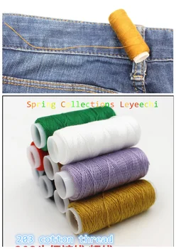 

8colors 203 cotton Sewing Thread Set Strong And Durable Sewing Threads For Hand Machines Sewing Jeans thread