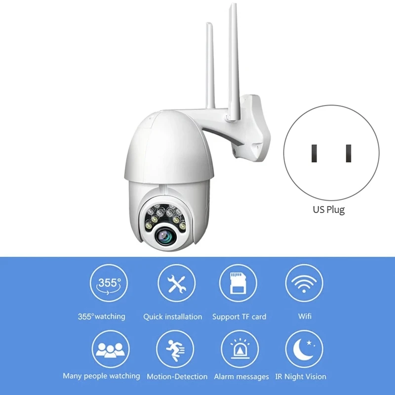

1080P IP Camera Onvif Wi-Fi CCTV IR Camera Outdoor Security Surveillance NetCam IP Camara Exterior TF Card Audio & Night Vision