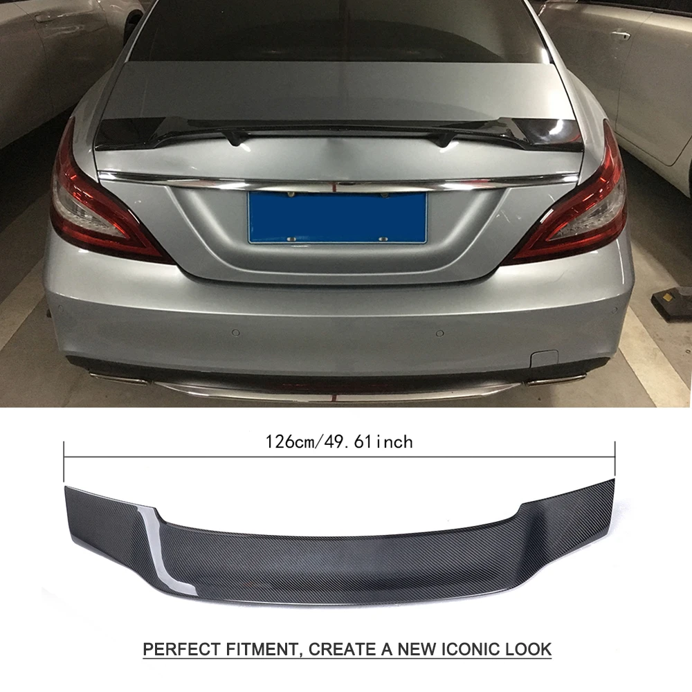 Углеродного волокна/frp зад багажник спойлер багажника для Mercedes-Benz W218 CLS350 CLS400 CLS500 CLS63 AMG седан 2012