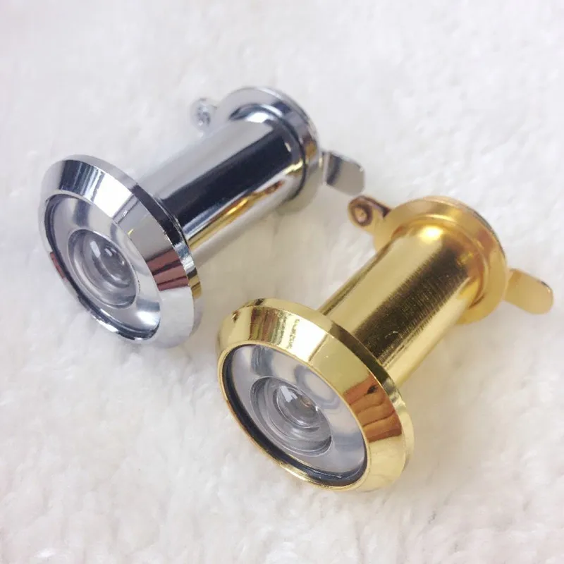 

1 pcs Door Viewer 200 Degree Wide Angle Zinc alloy Peephole privacy Security protection Door plastic Lens For Furniture Hardware