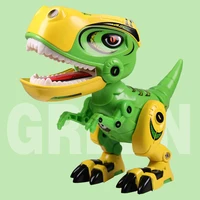 Metal Dinosaur Action Toy Figures Alloy Body Dinosaur Model Tyrannosaurus Toys with Sound&Light Early Education For Children Kid 1