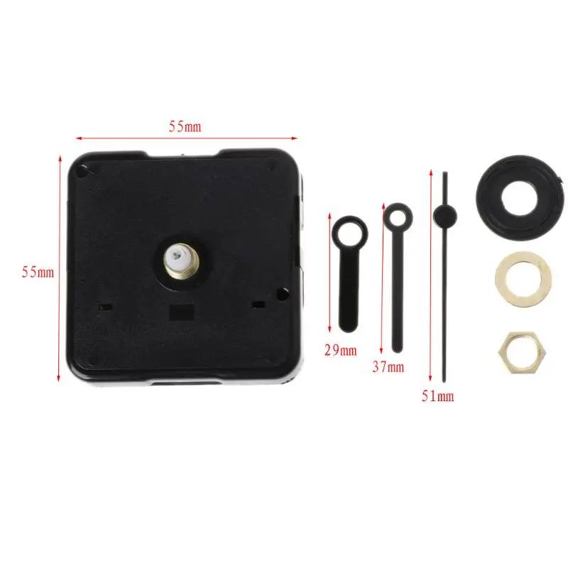 DIY Quartz Clock Movement Mechanism Hands Wall Repair Tools Parts Silent Kit Set