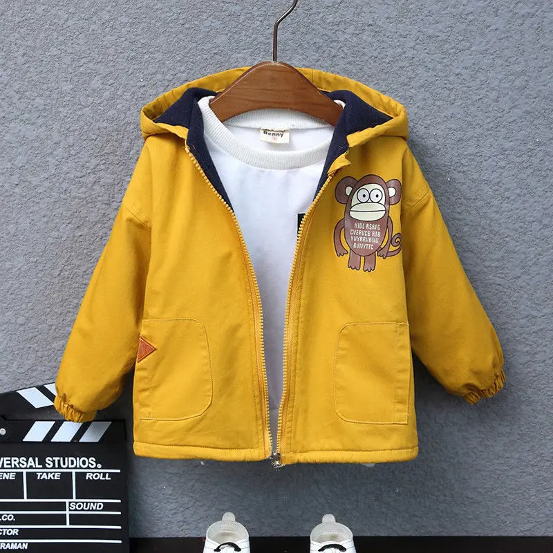 Весеннее Детское пальто Осенняя детская куртка Верхняя одежда для мальчиков