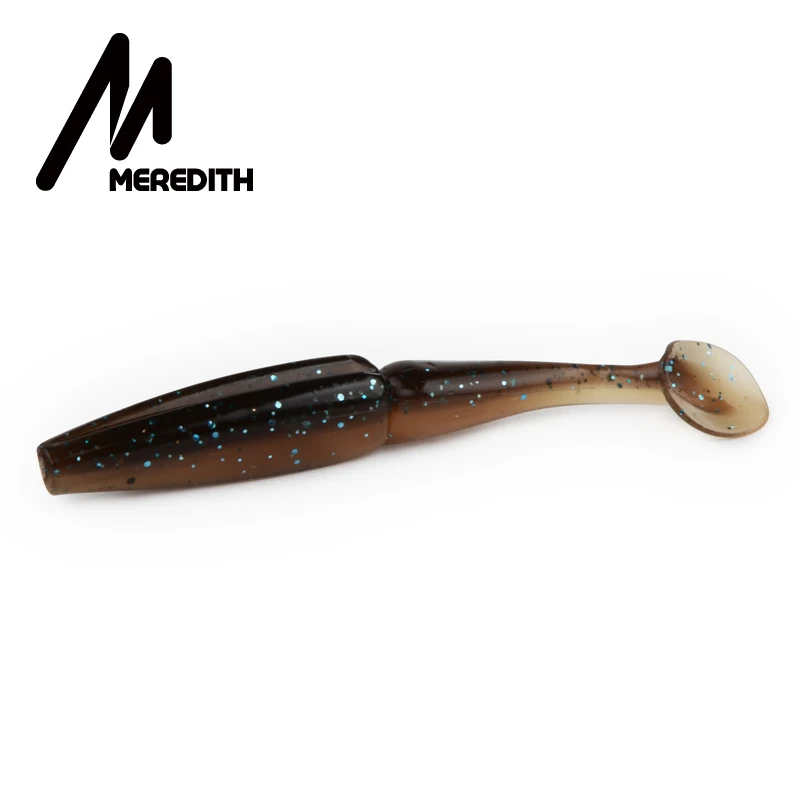 Мередит качество приманки Crazy Shine Shad 10 шт. 90 мм 6 г Pesca рыбалка мягкие воблеры, силиконовые приманки воблеры Leurre soule - Цвет: B