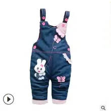 Комбинезон для маленьких мальчиков; джинсовые теплые плотные штаны; комбинезон; одежда для малышей; костюм боди; Детский комбинезон; зимние джинсы для девочек