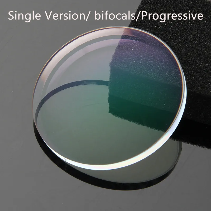 Single Version Progressive Optical Lens 1.56 1.61 1.67 1.71 1.74 Prescription CR-39 Clear Glasses Lenses Myopia Hyperopia lentes