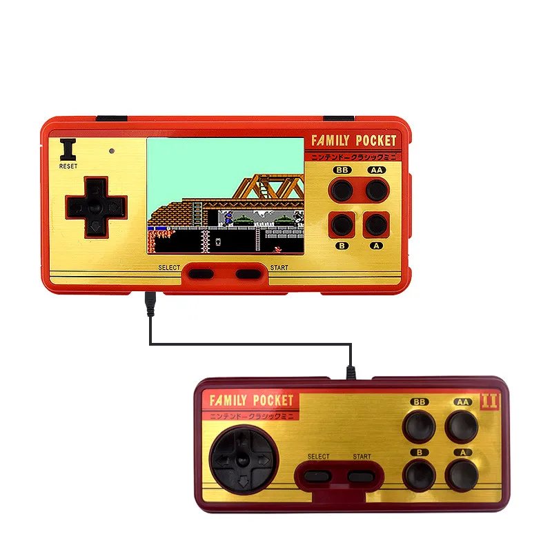 

Data Frog Portable Handheld Game Players Built in 638 Classic Games Console 8 Bit Retro Video Game For Gift Support AV Out Put