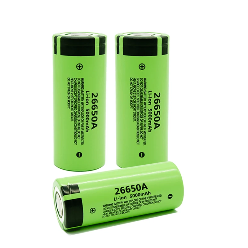 26650 Аккумулятор для Panasonic 26650A 3,7 V 5000mAh высокой емкости 26650 литий-ионные аккумуляторы