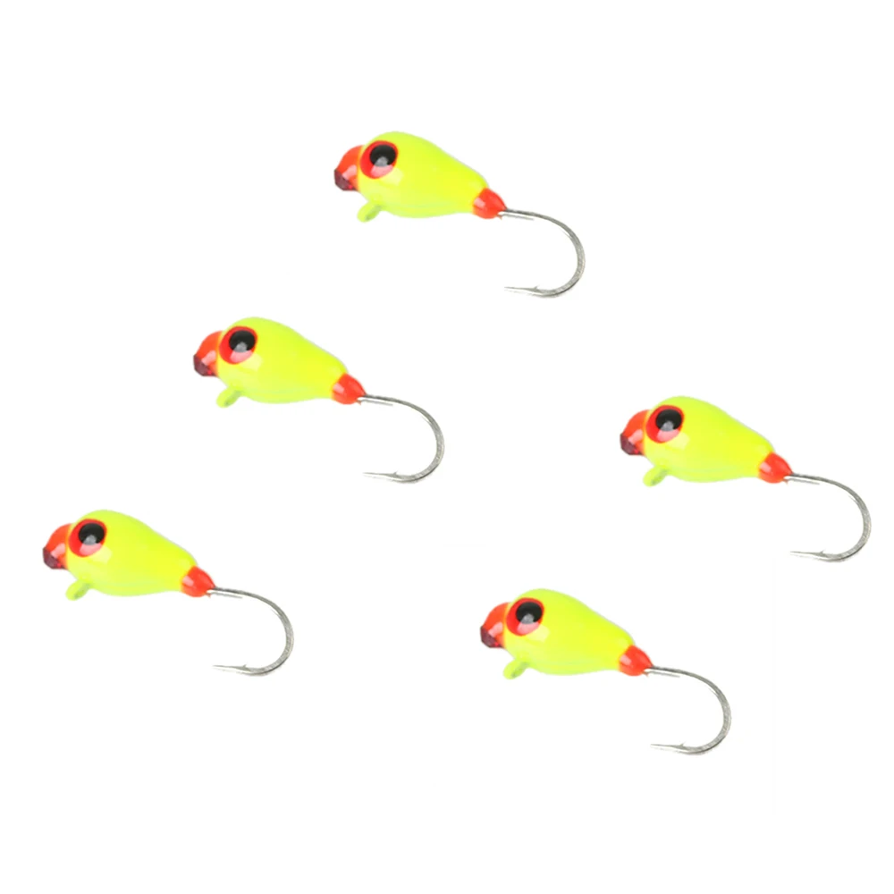5pc Ice jig 011 eye Maximumcatch 16#14#12# вольфрамовый джиг для подледной рыбалки, 0,42 г-1,90 г, приманка для подледной рыбалки, 11 мм-17 мм, японский крючок, зимние приманки для рыбалки - Цвет: 5pc Ice jig 011 eye