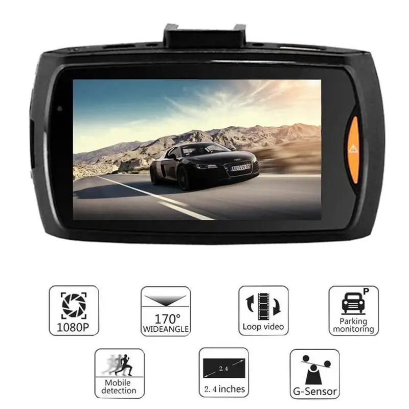 Высококачественный Автомобильный видеорегистратор Full HD 1080P с обзором на 140