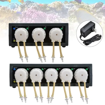 

Coral Cylinder Automatic Titration Pump Peristaltic Pump Auto Dosing Pump Timing for Aquarium Fish Tank Marine Reef