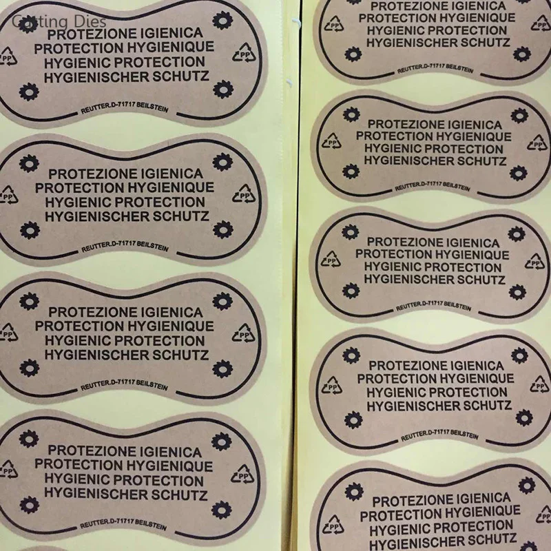 50Pcs/lot Protective Hygiene Label Clear Tape Swimwear Lingerie Underwear Adhesive Bikini Try On Sticker Labels Crafts swimwear hygiene labels