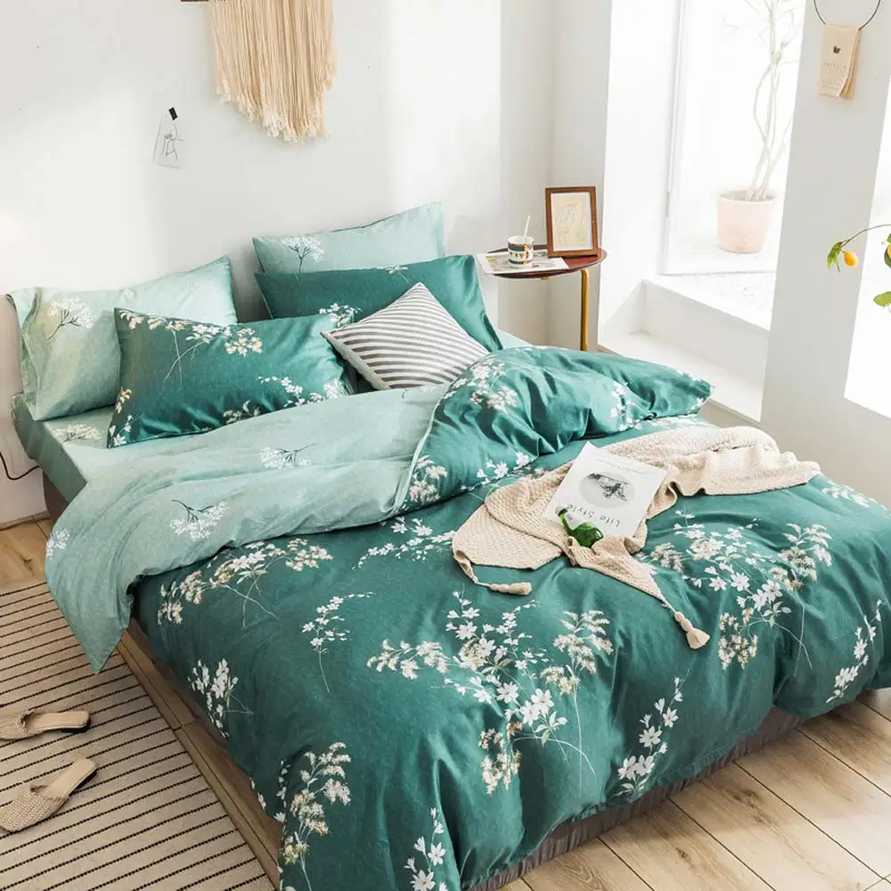 

Svetanya Cotton Bedding Set Floral Bed Linens Single Double Queen King size