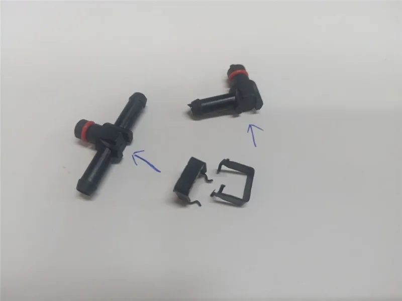 ERIKC возвратного масляного обратного соединение труба T и L типа для Bosch Инжектор Denso дизельного топлива коллектора системы впрыска топлива инжектор Пластик Разъем 10 шт./пакет