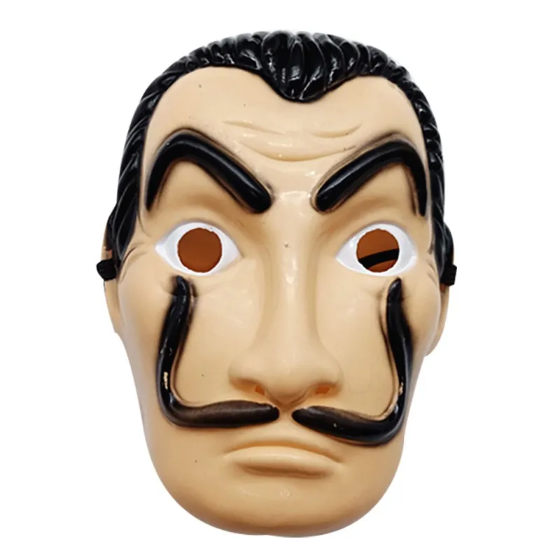 B Dali пластиковая маска для хеллоуина бумажный дом Косплей украшения маскарадные забавные инструменты забавная маска ла Каса де Papel - Цвет: 2