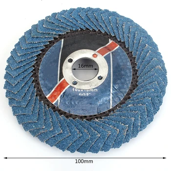 

5Pcs 4 100mm 60 GRIT FLAP DISCS WHEELS ZIRCONIA ANGLE GRINDER GRINDING SANDING