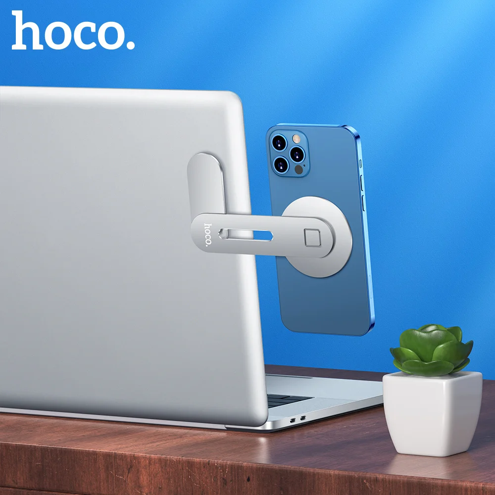 Магнитный держатель HOCO для телефона iPhone 12 Pro металлическая подставка ноутбука с