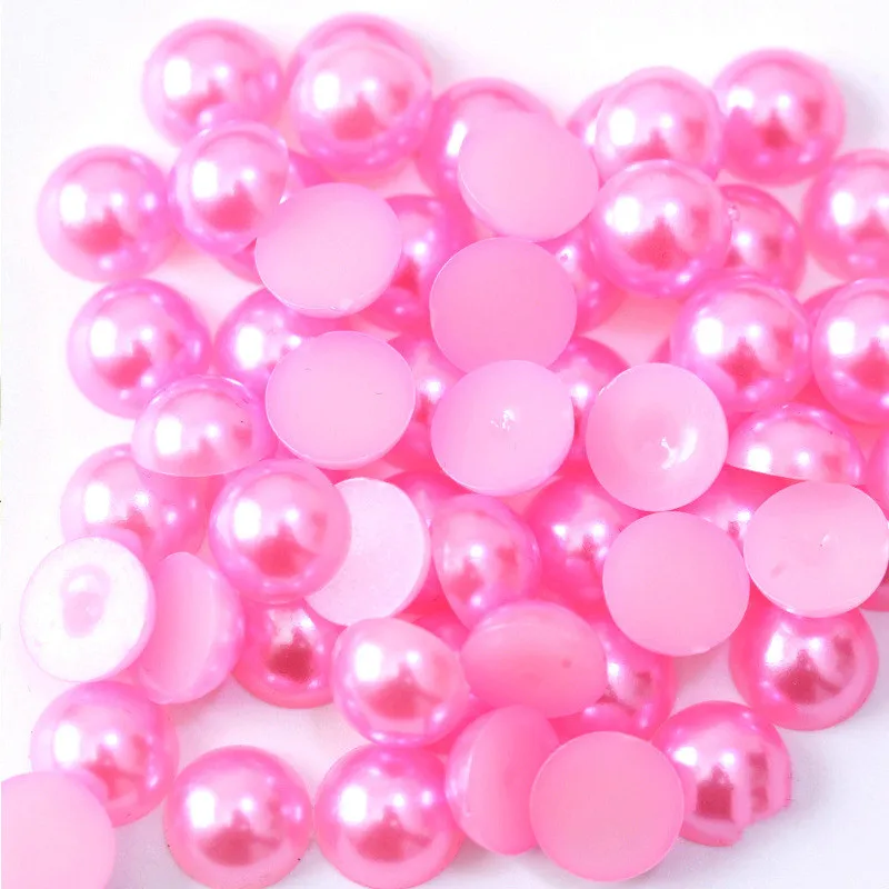5000 шт./упак. 3 мм Мини плоскостной транзистор искусственный жемчуг из смолы материалы для поделок DIY ногтей товары для рукоделия свадебное платье украшения аксессуары - Color: Pink