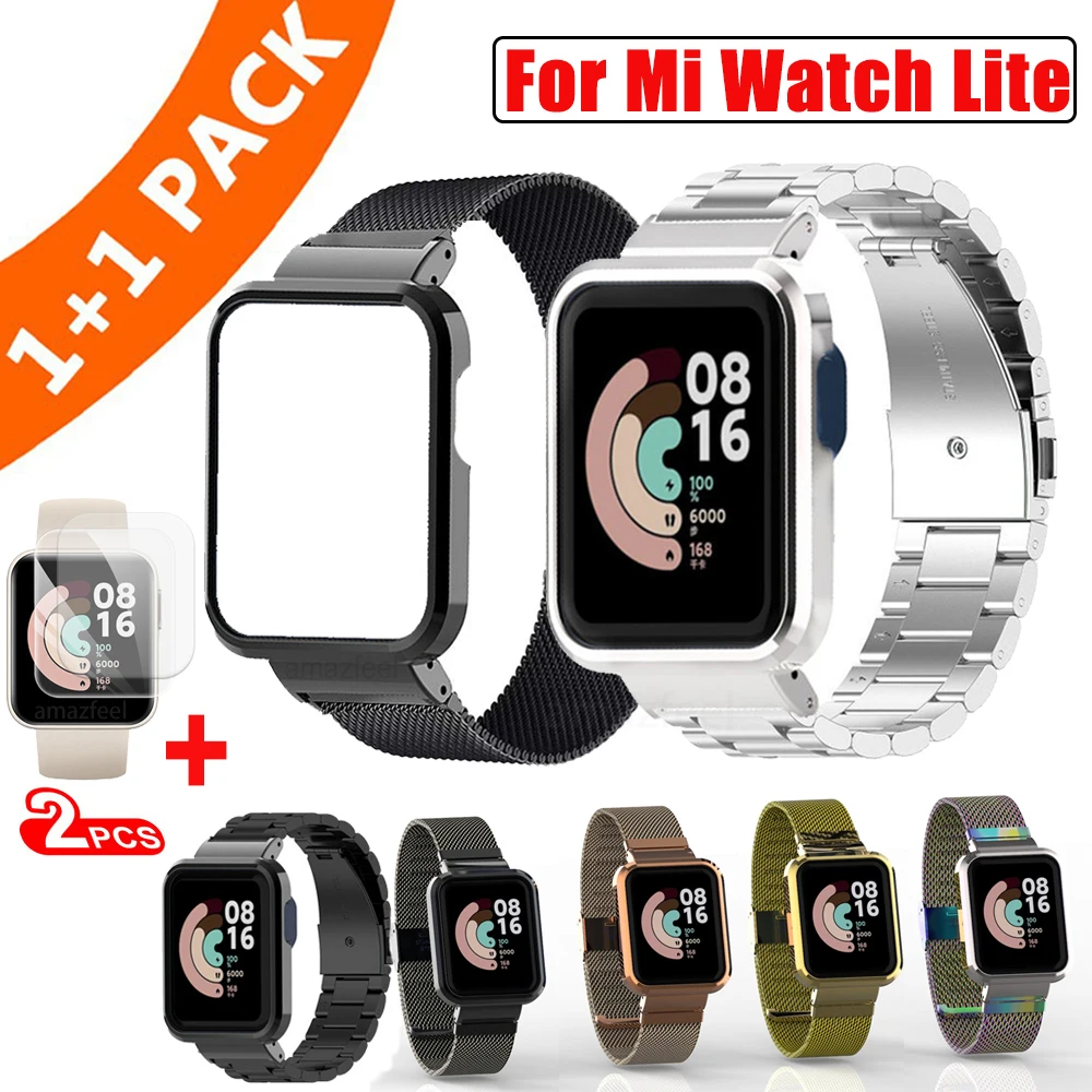 Металлический браслет для Xiaomi Watch Lite ремешок из нержавеющей стали Mi