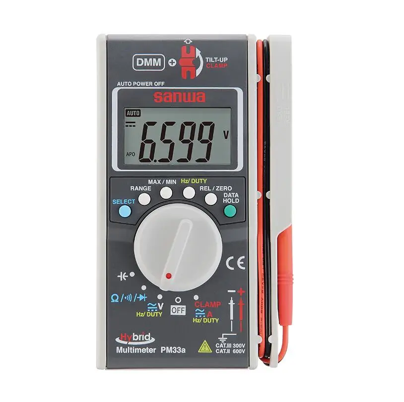 Цифровой мультиметр AC DC Ohm гибридный Карманный DMM + зажим метр SANWA PM33a|digital multimeter ac