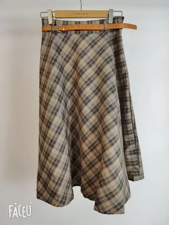 Vintage Elastic Waist Skirt