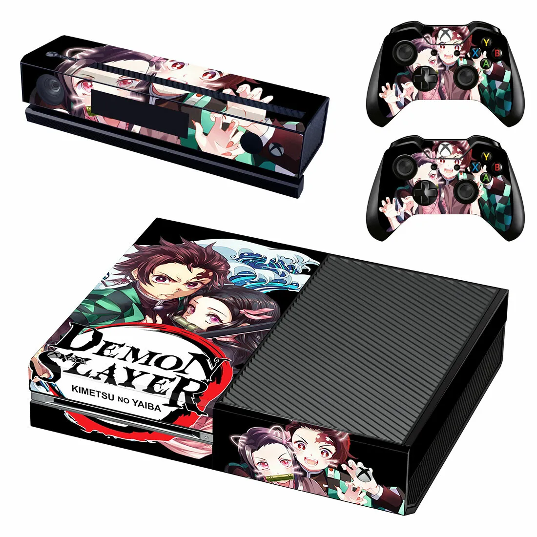 Demon Slayer Skin Sticker Decal Cover For Xbox One Console and 2 Controllers For Xbox One Skin Sticker Vinyl 