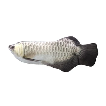 

Electric Moving Fish Cat Toy Realistic Plush Simulation Electric Wagging Fish Cat Toy