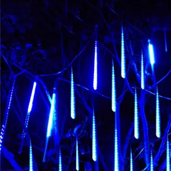 

2020 Waterproof Garden Lights Meteor Shower Rain Lights String 30cm 8 Tubes 144 LEDs for Party Wedding Decor