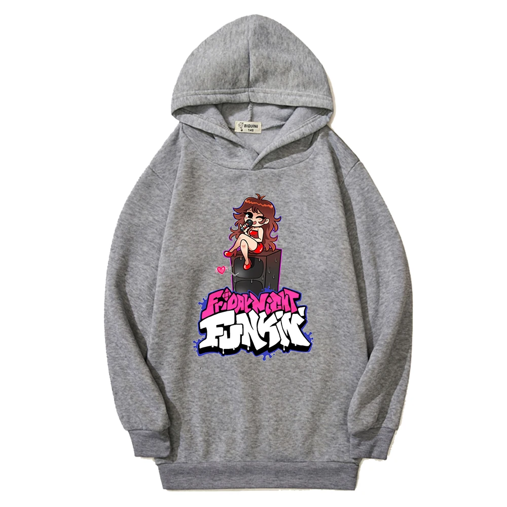 

New Print Clothes Friday Night Funkin Hoodie Boy Streetwear Harajuku Children Game Anime Oversize Pullover Kids Girl Sweatshirt