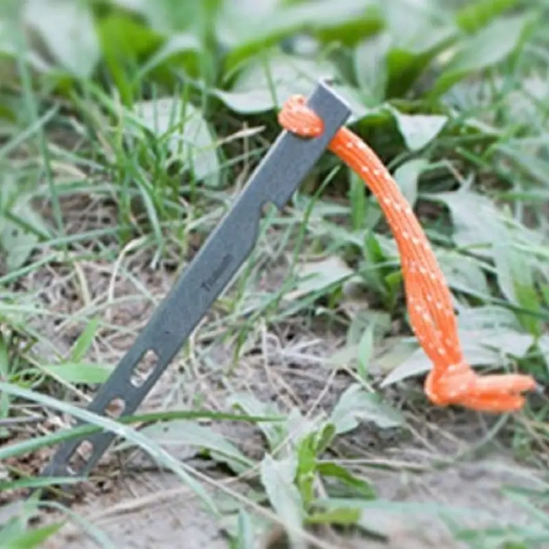 Открытый Bivouac гвоздь V-shaped ветрозащитный из титана для палатки ногтей титановый сплав ногтей