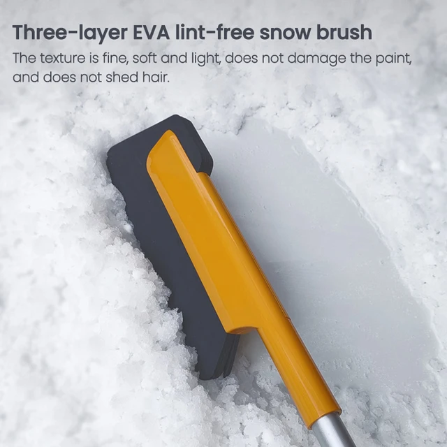 Auto Schnee Entfernung Schaufel Schnee Besen EVA Erweiterbar & Drehbare  Schnee Pinsel Eis Schaber Schnee Reinigung Werkzeug mit Led-leuchten -  AliExpress