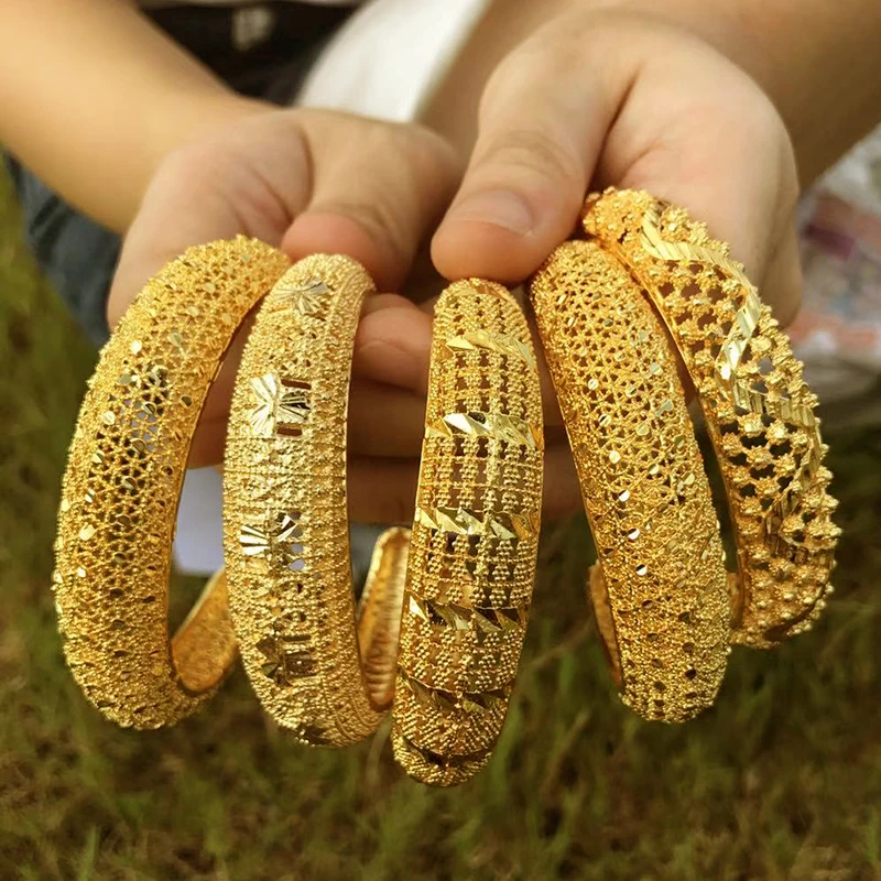 Браслеты "Дубай" для Для женщин Ближний Восток золота регулируемого размера Эфиопский сетчатые браслеты, свадебные украшения в африканском стиле подарки
