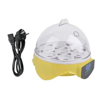 

Hazy Mughal EU Plug 7 Eggs Digital Incubator Automatic Poultry Ducks Chicken Eggs Hatcher Machine 110V 30W