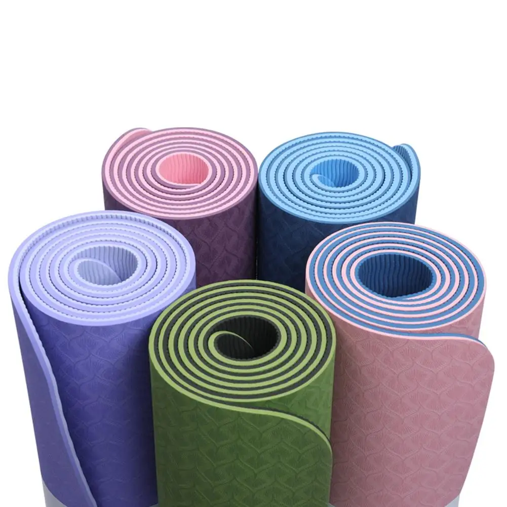 Non-Slip TPE Yoga Mat With Position Line 12 Non-Slip TPE Yoga Mat With Position Line 10
