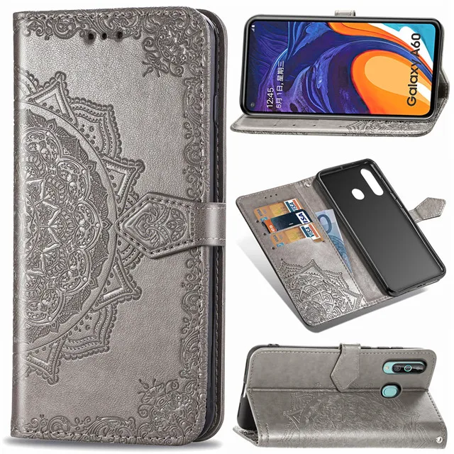 Тисненая кожа флип чехол для samsung Galaxy M40 M30 M20 M10 чехол для SM-M105 SM-M205 SM-M305 SM-M405 Бизнес Книга чехол для телефона