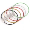 5 Unid Color diferente de alambre de acero inoxidable Cable llavero anillo de llave cadenas para senderismo al aire libre estilo GM332 ► Foto 3/6