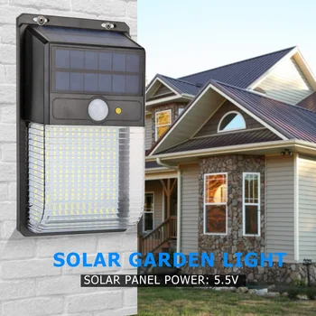 

LED Waterproof Solar Wall Light Security Motion Sensor Lighting Lamp Solar Power LED Waterproof Easy For Garden Installation