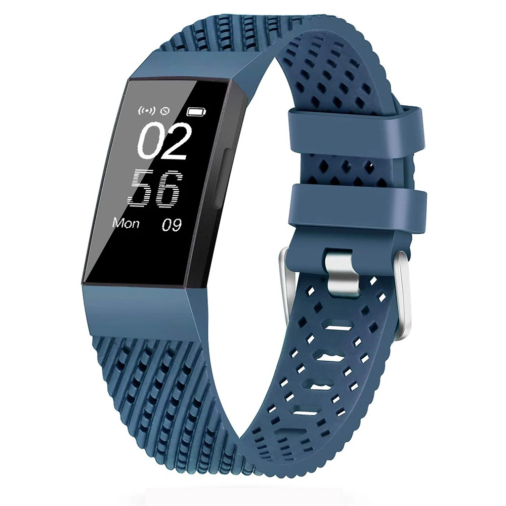 Для Fitbit charge 3 Band Спортивные Мягкие силиконовые наручные Смарт-часы ремешок для Fitbit Charge3 Correa сменный Браслет маленький большой