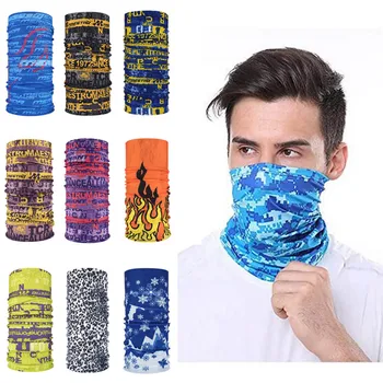 

5PCS Outdoor Magic Scarf Face Cover Fashion Outdoor Mask Scarves Multi Functional Seamless Hairband Head Bandana Neck Tube Cover