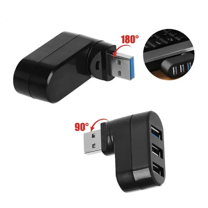 Plug and play Hot Plugging High Speed Splitter For MacBook Pro PC Laptop 3 Port USB 1