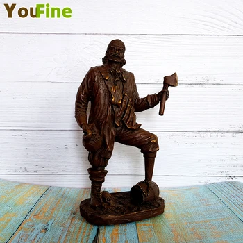

Bronze figure statue Pirate character series theme sculpture Small size Multi-design customizable Theme indoor home decoration